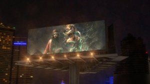 Billboard In Night City - Videohive Video Displays template preview