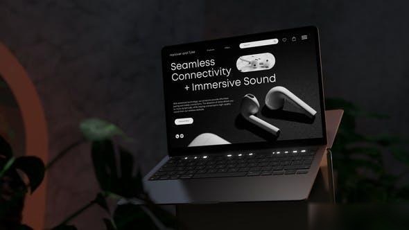 Videohive Laptop Mockup - Website Presentation 47147674 Product Promo template preview