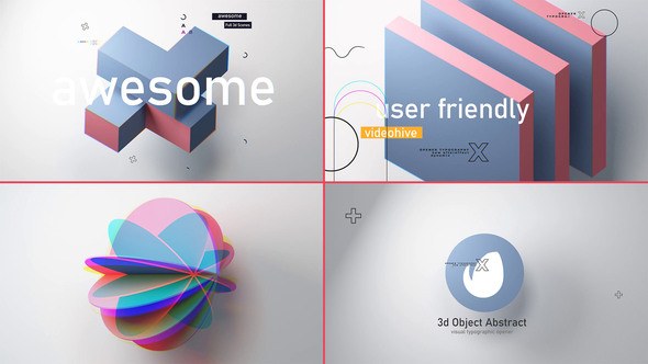 Videohive Object Abstract 3d Intro V 3.0 Openers template preview