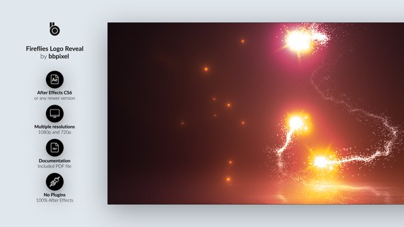 Videohive Fireflies Logo Reveal Logo Stings template preview