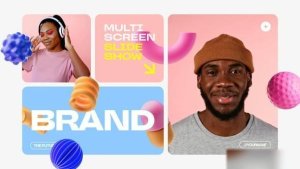 Videohive Multi Screen Slide Show Openers template preview