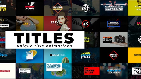 Creative Titles - Auto Resizing Titles And Lower Thirds Video Displays template preview