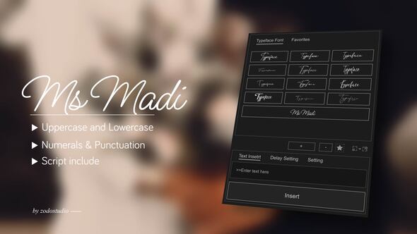 Videohive Animated Typeface - Ms Madi Titles template preview