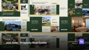Videohive Intro/Opening - Just Sold Property Real Estate After Effects Project Files Product Promo template preview