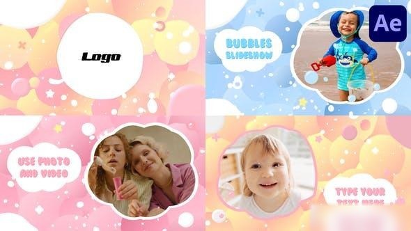 Videohive Bubble Slideshow | After Effects Openers template preview