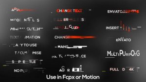 Minimal Modern Glitch Titles Video Displays template preview