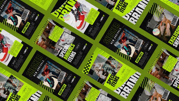 Videohive Lurixe Sneaker Instagram Stories Product Promo template preview