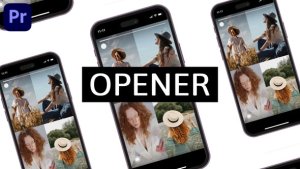 Multiscreen Instagram TikTok Opener | Split Screen Slideshow | MOGRT Premiere Pro template preview