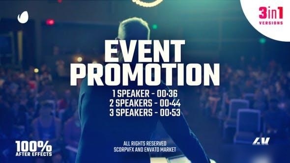 Videohive Event Promo 123 speakers Openers template preview