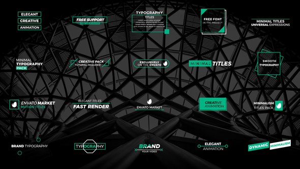 Corporate Titles Video Displays template preview