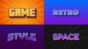 Videohive Text Effect - Retro Style 01 Titles template preview