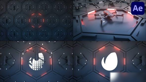 Videohive Drone Logo for After Effects Logo Stings template preview