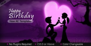 Happy Birthday Video Displays template preview
