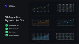 Videohive Line Chart Infographics Infographics template preview