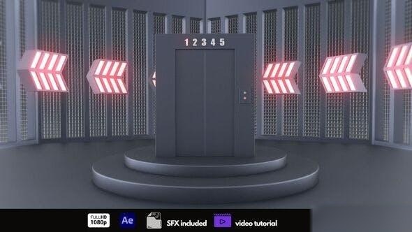 Videohive Elevator Logo Reveal Logo Stings template preview