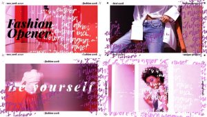 Stylish Fashion Opener Video Displays template preview