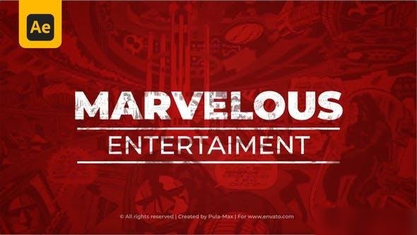 Videohive Marvelous Logo Intro | Logo Reveal Logo Stings template preview