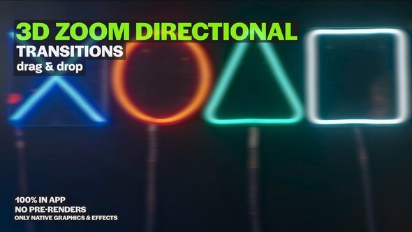 3D Zoom Directional Transitions: Dynamic Zooms With Smooth Movements for 3D Scene Shifts Premiere Pro template preview