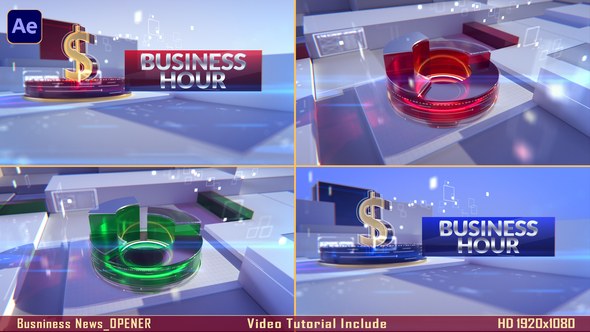 Videohive Business News Opener / Economics Opener Broadcast-packages template preview