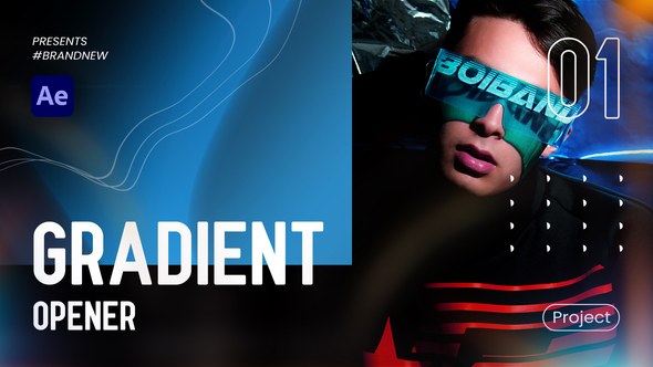 Videohive Gradients Modern Opener Openers template preview