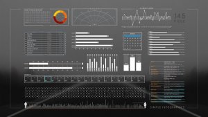 Simple Infographics Video Displays template preview