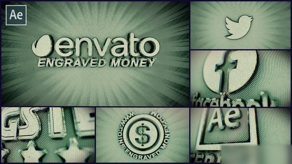 Videohive Engraved Money Logo Reveal Logo Stings template preview