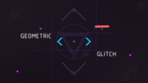 Geometric Glitch Intro 2 Video Displays template preview