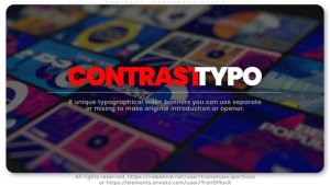Videohive Contrast Typography Promo Openers template preview