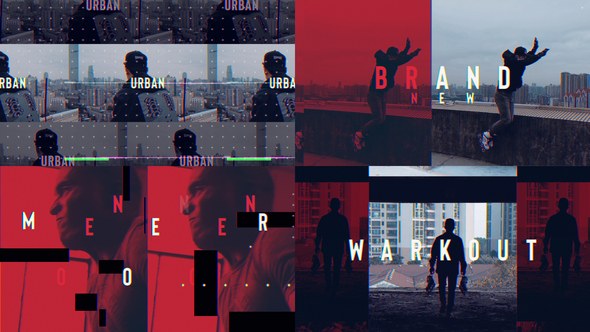 Urban Opener Video Displays template preview