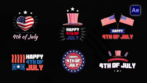 Videohive 4th Of July Titles Pack Titles template preview