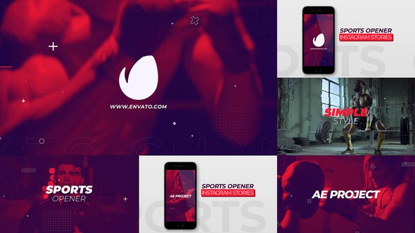 Videohive Sports Opener Instagram Stories Openers template preview