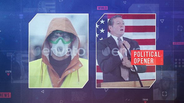 Videohive Political News Opener Openers template preview