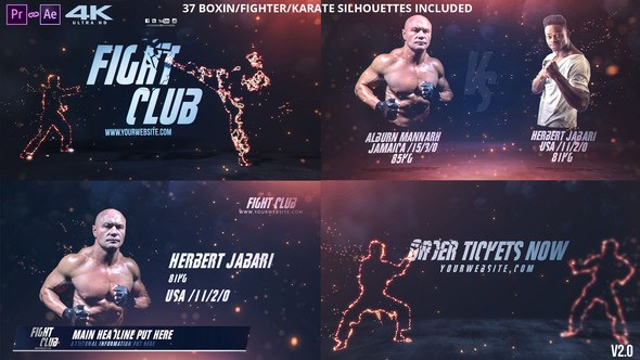 Fight Club Broadcast Pack v2.2 Video Displays template preview
