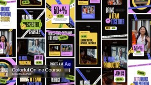 Videohive Online Course Broadcast-packages template preview