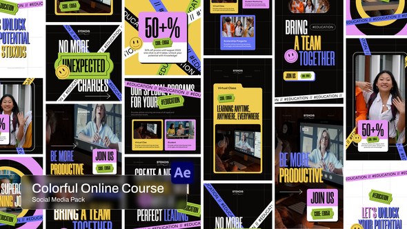 Videohive Online Course Broadcast-packages template preview
