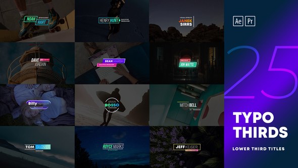 Videohive Lower Third Titles Pack 28143676 Titles template preview