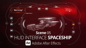 Videohive HUD Interface Spaceship 05 Ae Infographics template preview