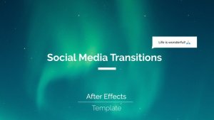 Videohive Social Media Transitions 34695747 Broadcast-packages template preview