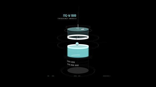 Videohive HUD Frequency Module Infographics template preview