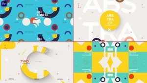 Abstract Colorful Intro Premiere Pro template preview