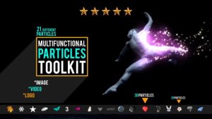 Multifunction Particles Toolkit Video Displays template preview
