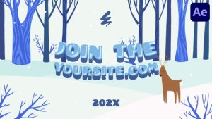 Videohive Winter Forest Logo | After Effects Logo Stings template preview