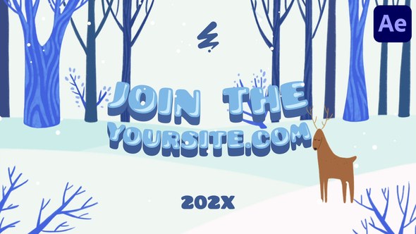 Videohive Winter Forest Logo | After Effects Logo Stings template preview