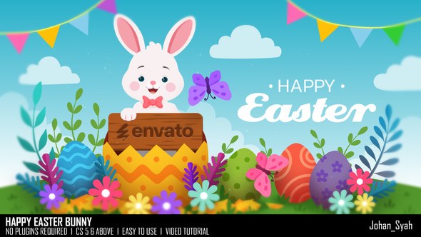 Videohive Happy Easter Bunny Easter template preview