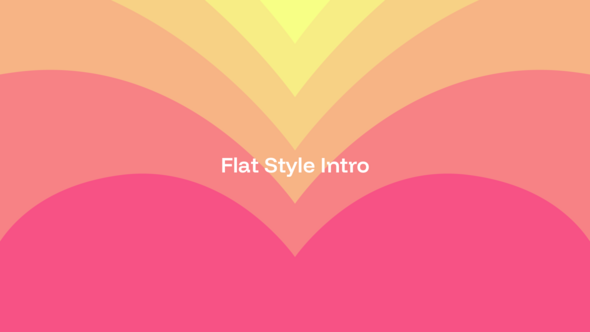 Videohive Flat Style Intro Openers template preview