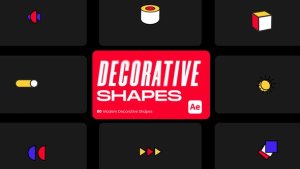 Videohive Modern Decorative Shapes for After Effects Elements template preview