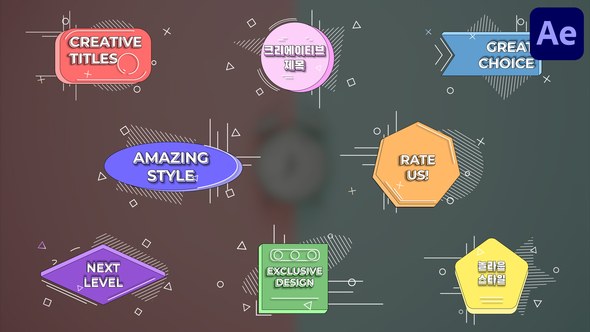 Videohive Creative Titles for After Effects 50708083 Titles template preview