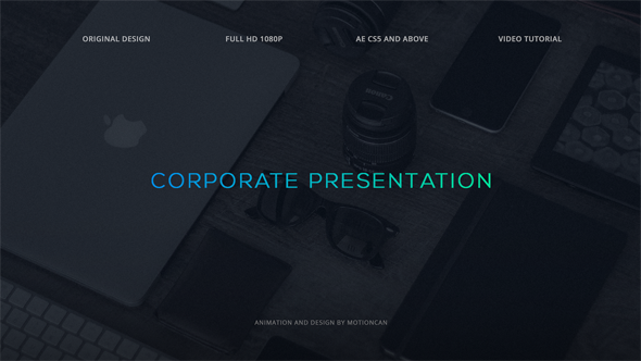 Videohive Corporate Presentation 17620152 Video Displays template preview