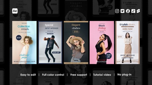 Videohive Online Shopping Instagram Reels 45385986 Product Promo template preview
