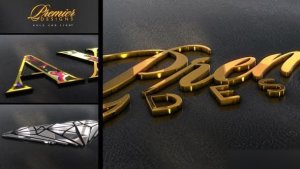 Videohive Gold-Silver-Color And Light Logo Stings template preview